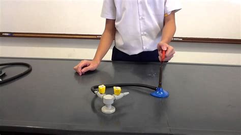 Lighting A Bunsen Burner Steps