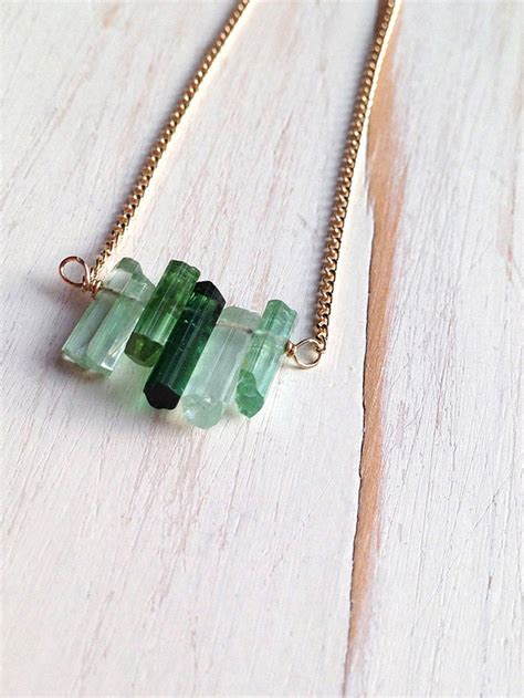 Tourmaline Necklace Tourmaline Jewelry Tourmaline Pendant - Etsy