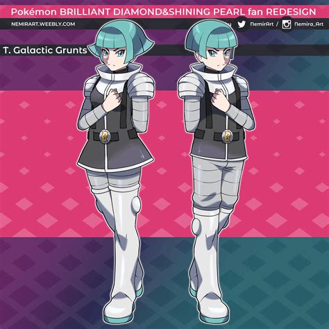 Pokémon Brilliant Diamondshining Pearl Character Art Fan Redesigns Rpokemon