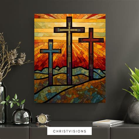 Christian Cross Digital Art Print Christian Printables Jesus Cross Art ...