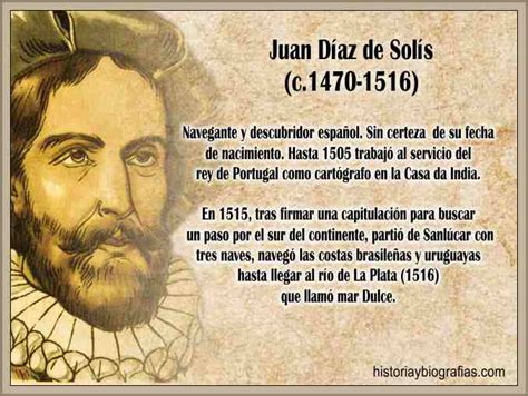 Juan Diaz De Solisdescubrimiento Del Rio De La Plata Y Su Exploracion