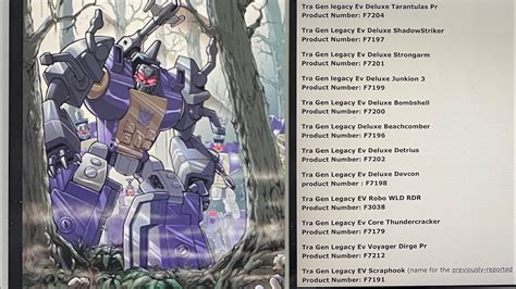 Transformers News Legacy Waves Leaked New Listings Bombshell