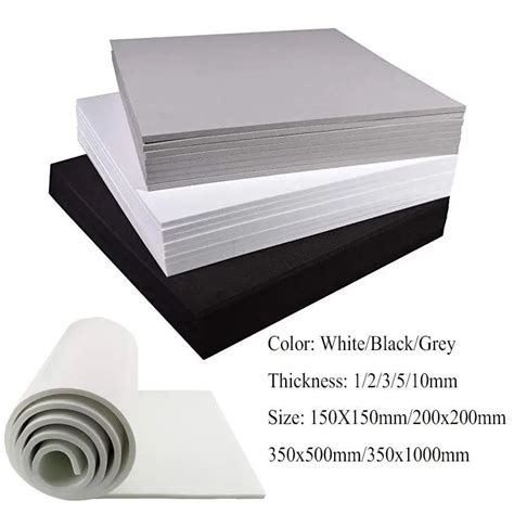 1pcs Thickness 1 2 3 5 10mm Eva Foam Sheets Sound Absorbing Noise Spone