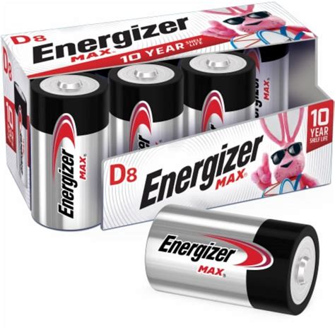 Energizer Max Alkaline D Batteries 8 Pack 8 Pk Kroger