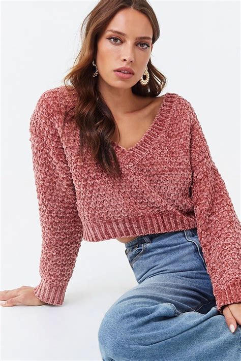 Chunky Knit Cropped Sweater Forever 21 Knit Crop Cropped Sweater