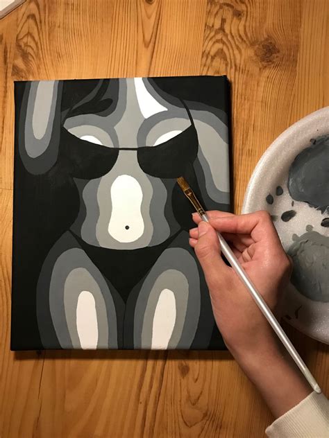 Thermal Body Painting Black And White Painting Aesthetic Artofit