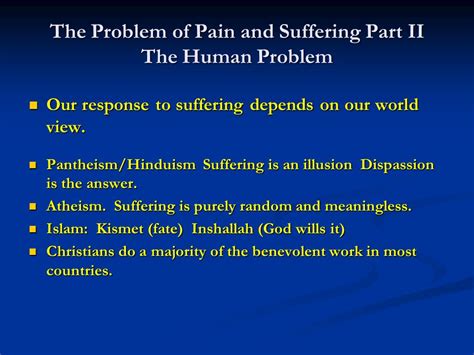 Is God Good The Problem Of Pain And Suffering And The Problem Of Evil