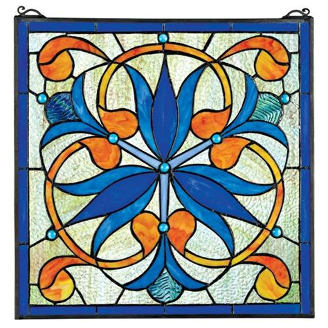 Mokara Orchid Trefoil Floral Stained Glass Window Wayfair