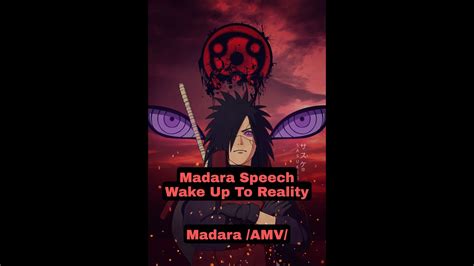 Madara Speech Wake Up To Reality Madara Uchihas Words Youtube