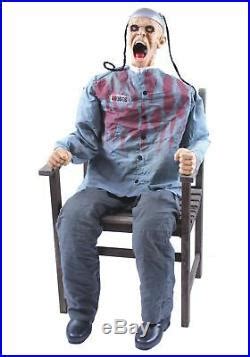 Halloween Animatronic Electric Chair Death Row Haunted House Prop =free ...