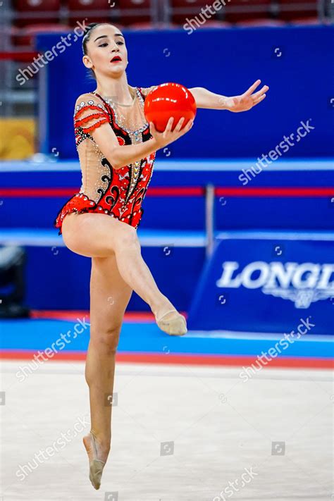 Alina Adilkhanova Kazakhstan During Rhythmic Gymnastics Editorial Stock