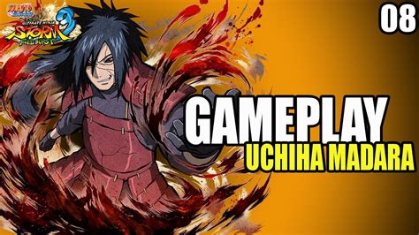 NARUTO NINJA STORM 3 UCHIHA MADARA NO CAMPO DE BATLHA A UNIÃO DOS