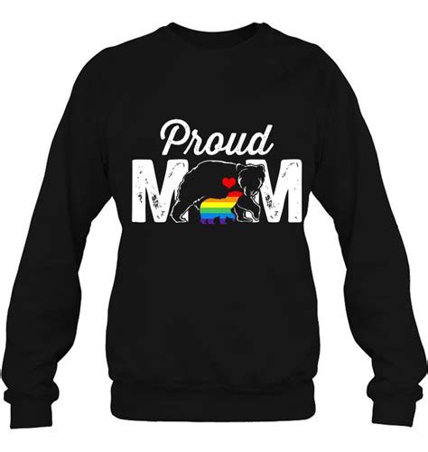 Mama Bear Proud Mom Rainbow Flag Gay Lgbt Pride Mothers Day T Shirt