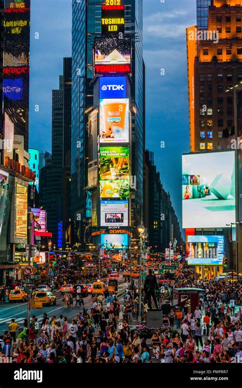 Times Square Theater District Manhattan New York New York USA Stock