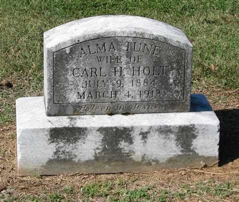 Alma Louisa Tune Holt Find A Grave Memorial