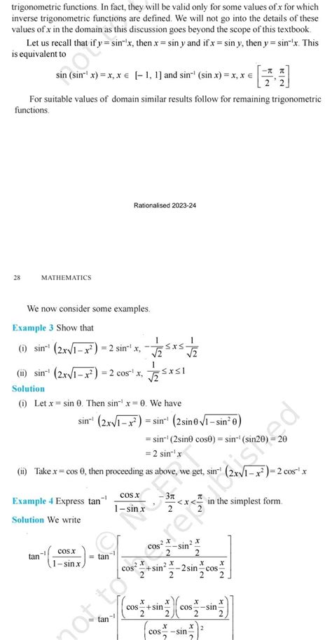 Answered Trigonometric Functions In Fact They Will Be Valid Only For Kunduz