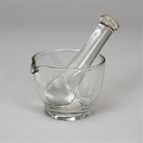 Mortar And Pestle Glass 4 Oz