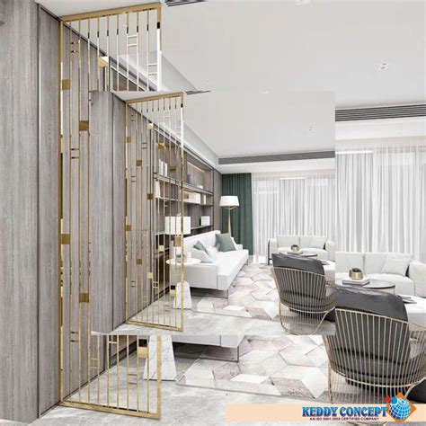 Stainless Steel 304 PVD Coated Wall Partition For Home At Rs 2000 Sqft