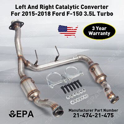 Left Right Catalytic Converter For Ford F L Turbo