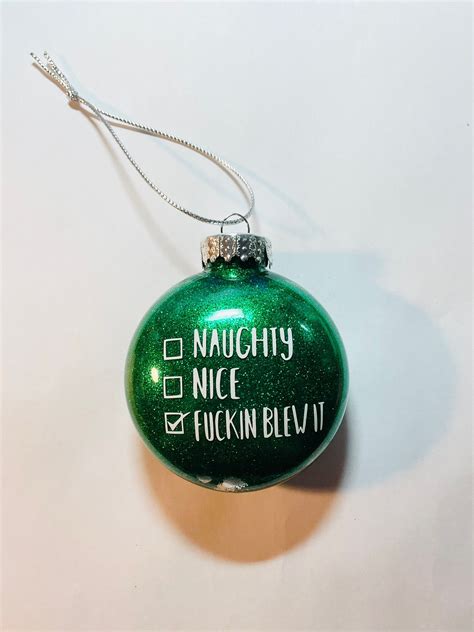 Vulgar Ornament Funny Christmas Ornament Adult Humor Etsy Funny