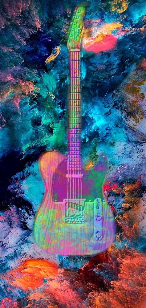 GUITAR ART, color, tropical, HD phone wallpaper | Peakpx