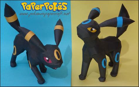 Paperpokés Pokémon Papercraft Umbreon Howl