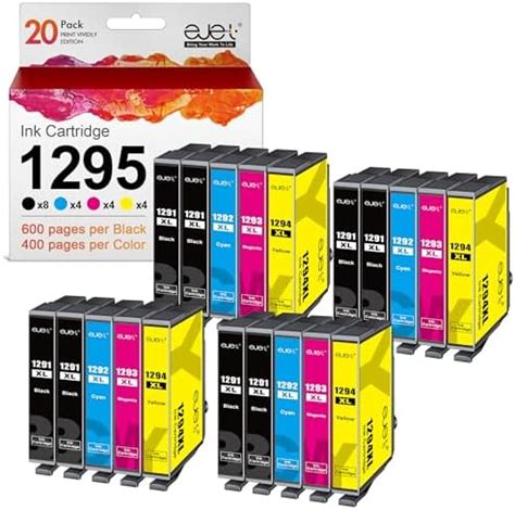 Ejet T1295 Lot De Cartouches D Encre Compatibles Avec Epson T1295 T1291