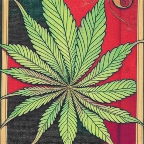 cannabis leaves, art by mucha : r/HawkDogs