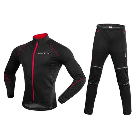 Aliexpress Buy Men S Cycling Clothing Set Winter Fleece Thermal