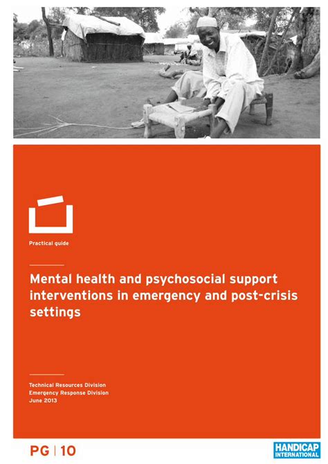 Pdf Mental Health And Psychosocial Support Interventions · Mental