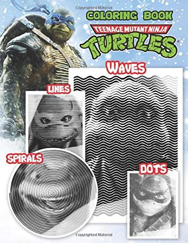 Teenage Mutant Ninja Turtles Dots Lines Spirals Waves Coloring Book An