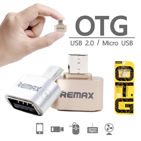 Jual Remax Ra Otg Usb To Micro Usb Otg Adapter Converter For Smartphone