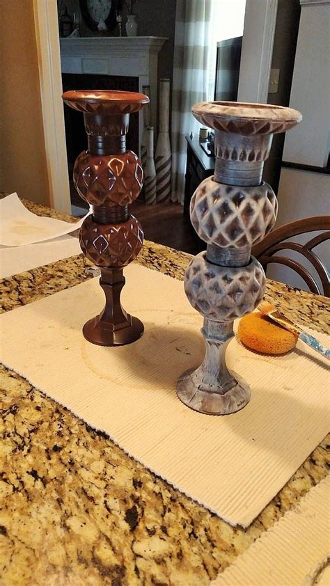 DIY DOLLAR TREE PILLAR CANDLE HOLDER Decorate With Tip And More