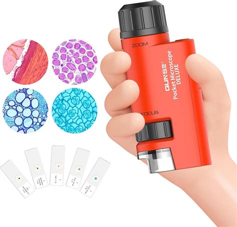 Hutact X X Microscope Pour Enfants Mini Microscope De Poche Avec