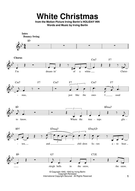 White Christmas By Michael Bublé Sheet Music For Pro Vocal Playalong