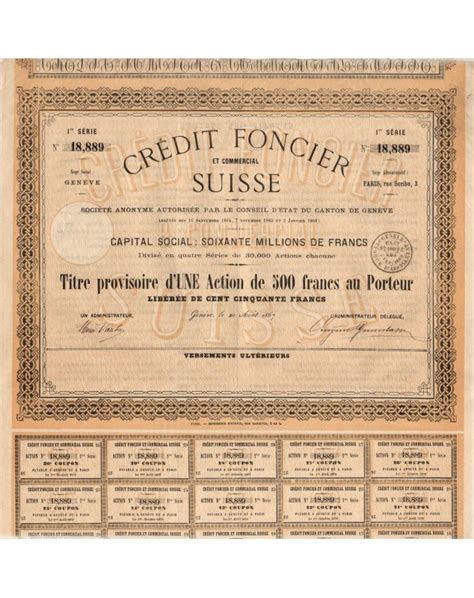 Crédit Foncier et Commercial Suisse 1867