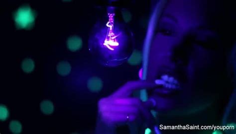 Samantha Saint Black Light Lesbian Fun TNAFlix Porn Videos