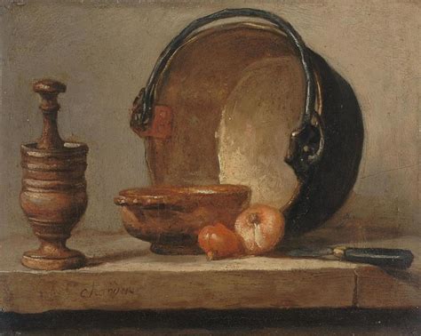 Nature Morte Au Chaudron De Cuivre Painting By Jean Baptiste Simeon