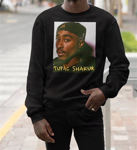 2pac The Great Crewneck Sweatshirt Tupac Sweatshirt Rapper Etsy