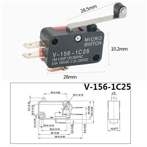 Pcs Lot Micro Switch Stroke Limit Switch V C V C V