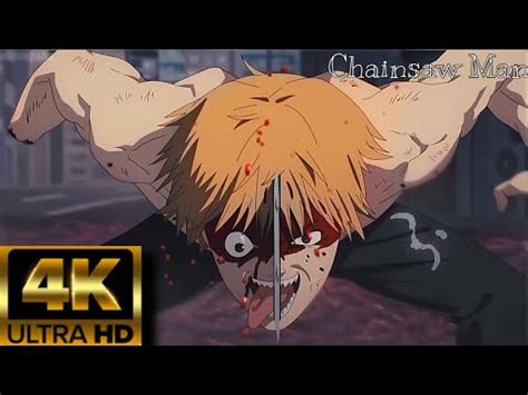 This Is 4K Animation Denji Vs Leech Devil Chainsaw Man EP 4 YouTube