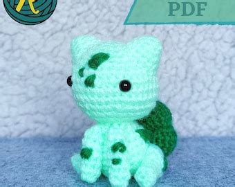 CROCHET PATTERN Cute Bulbasaur Amigurumi Pokemon Etsy UK