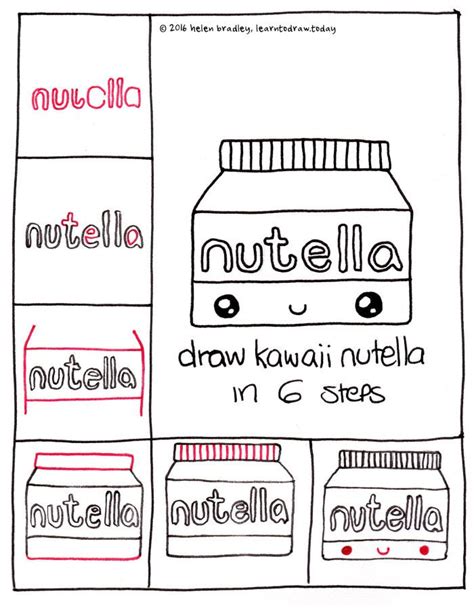 Desenhos Para Colorir De Nutella Kawaii Dibujo De Helado