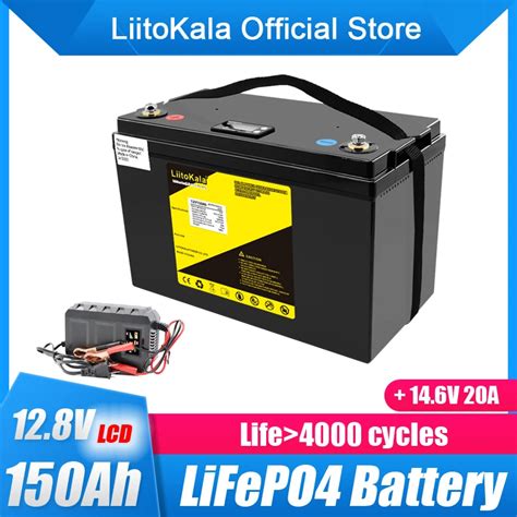 LiitoKala 12 8 V 150Ah Lifepo4 Batterie Pack Lithium Eisen Phosphat