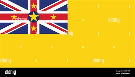 Flag Of Niue Vector Illustration Stock Vector Image Art Alamy