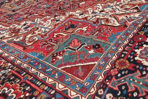 Red Persian Heriz Rug 11 X 14