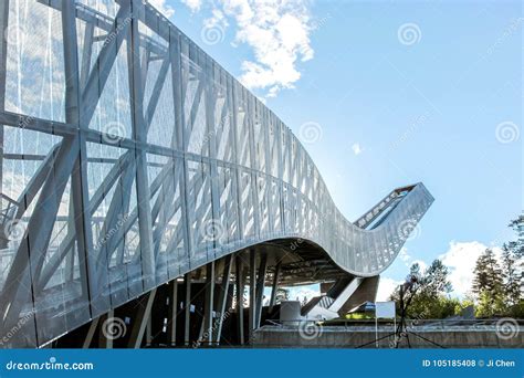 Holmenkollen Ski Jump Tower Editorial Stock Photo - Image of view ...