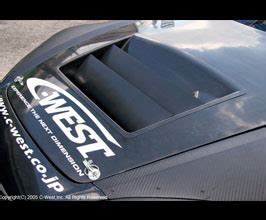 C West Gt Front Hood Bonnet With Vents Dry Carbon Fiber Hoods For