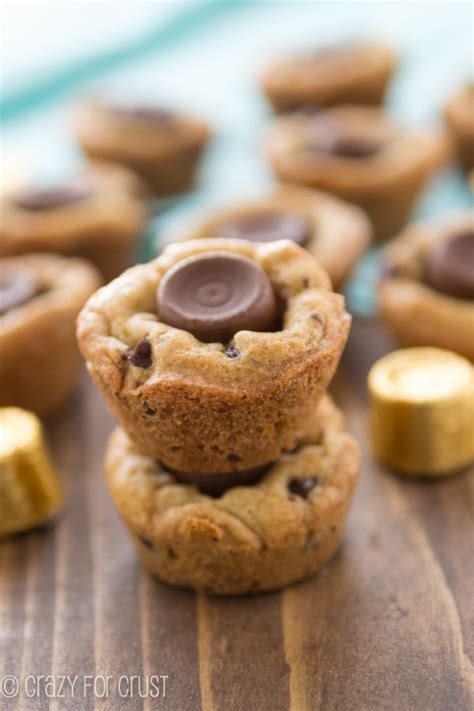 Rolo Chocolate Chip Cookie Cups Crazy For Crust