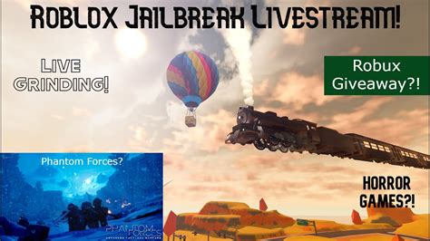 Roblox Jailbreak Live Grinding Roblox Live Livestream Jailbreak